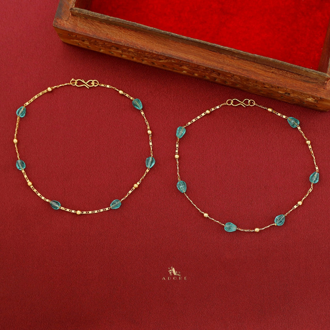 Dhrithi Golden Ball Anklet