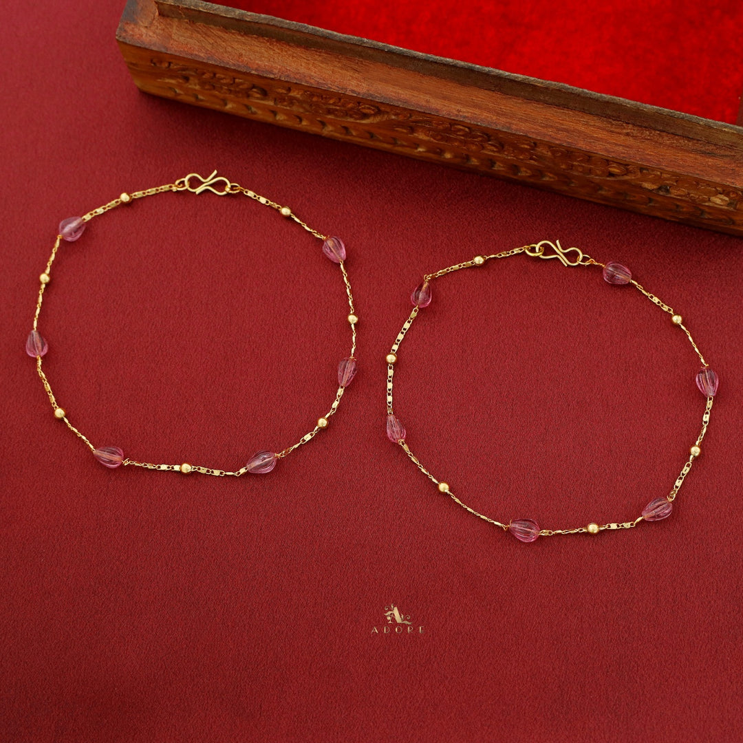 Dhrithi Golden Ball Anklet