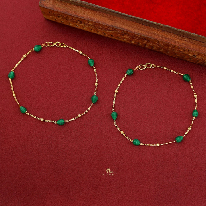 Dhrithi Golden Ball Anklet