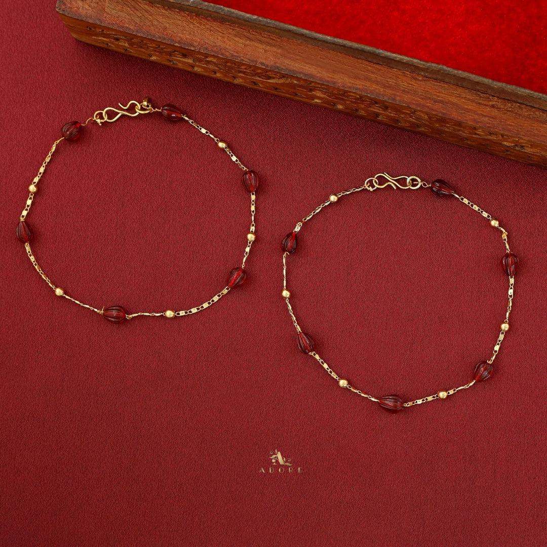 Dhrithi Golden Ball Anklet