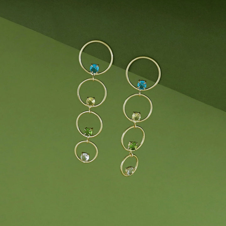 Zaya Tetra Glossy Pearl Earring