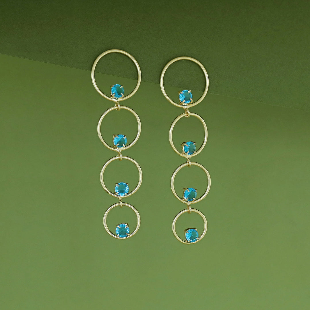 Zaya Tetra Glossy Pearl Earring