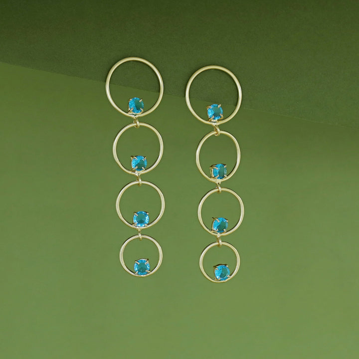 Zaya Tetra Glossy Pearl Earring