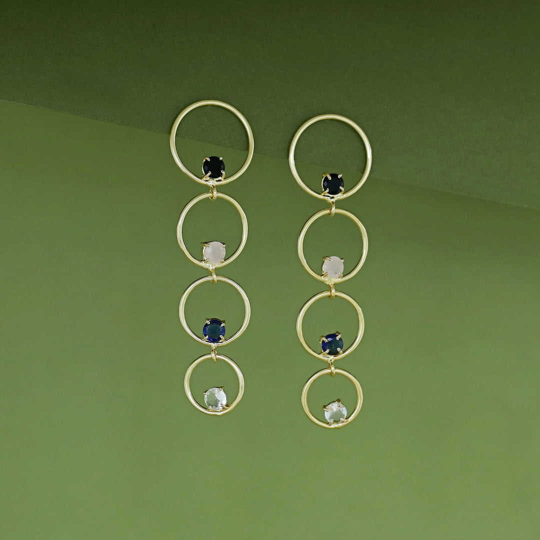 Zaya Tetra Glossy Pearl Earring