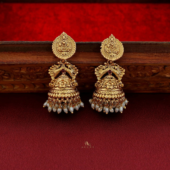 Saraswathi Devi Rice Pearl Jhumka