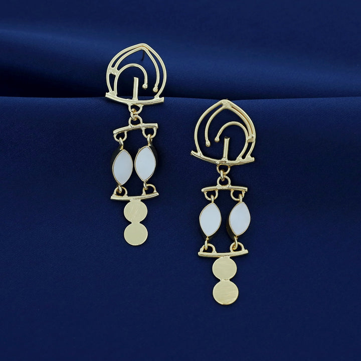 Ailany Golden MOP Earring