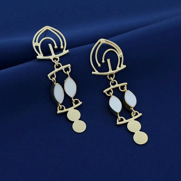 Ailany Golden MOP Earring
