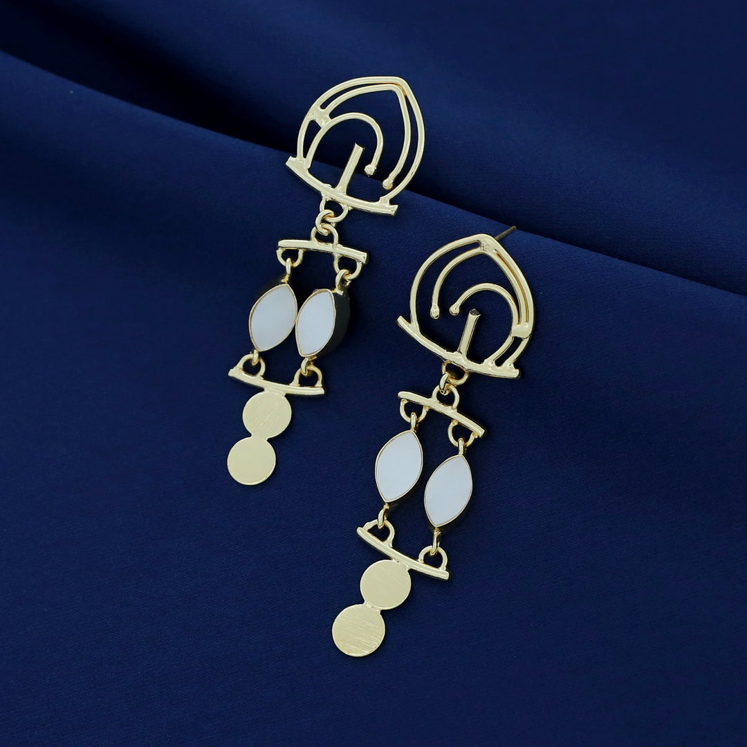 Ailany Golden MOP Earring