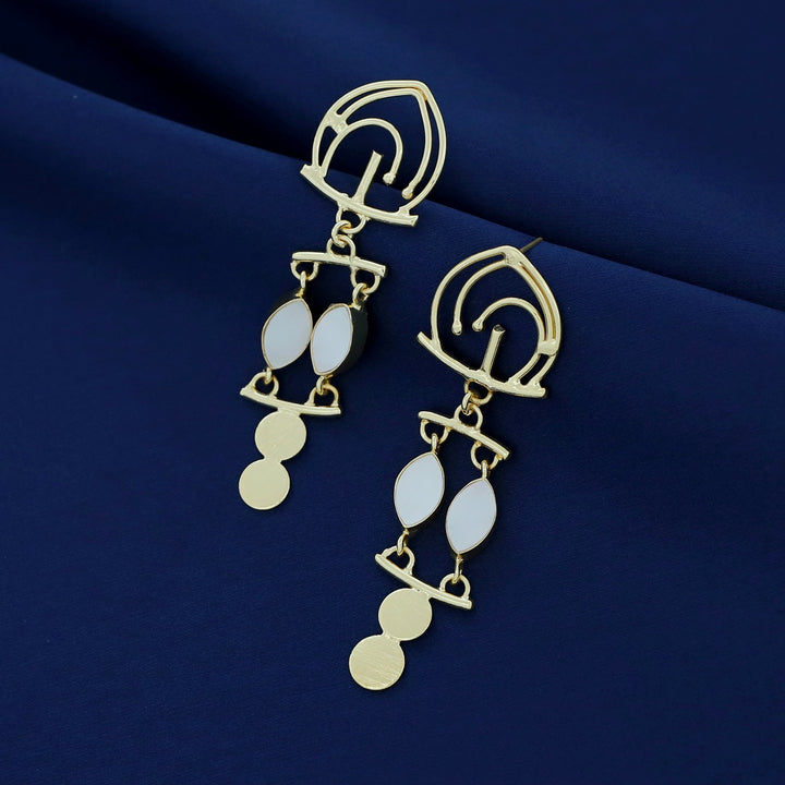 Ailany Golden MOP Earring