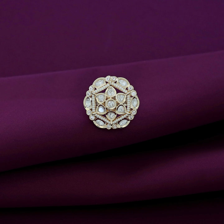 Tashi Kundan Circle Ring