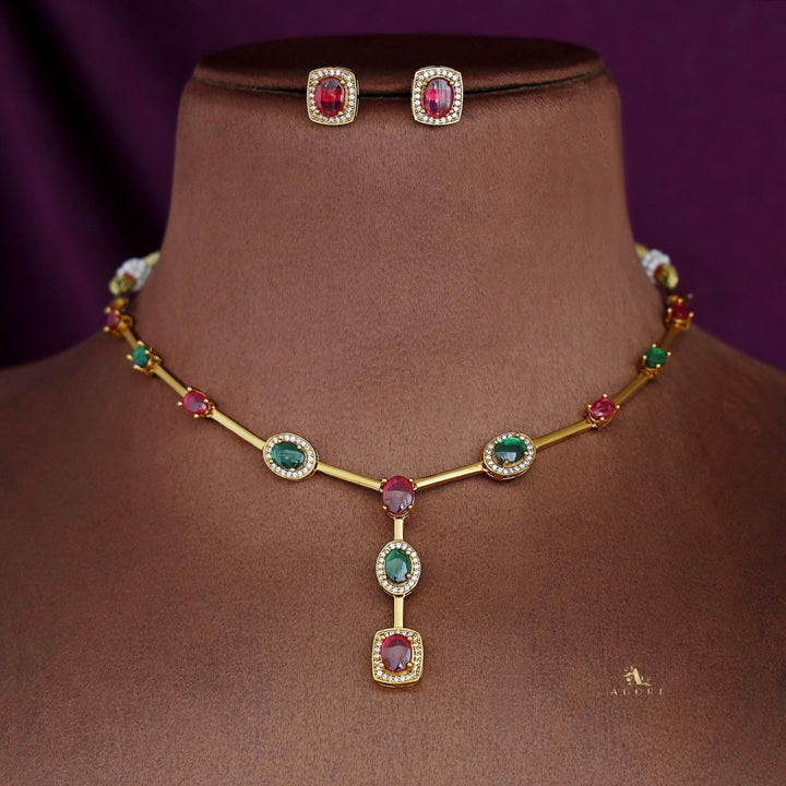 Dhruvika Short Neckpiece With Stud