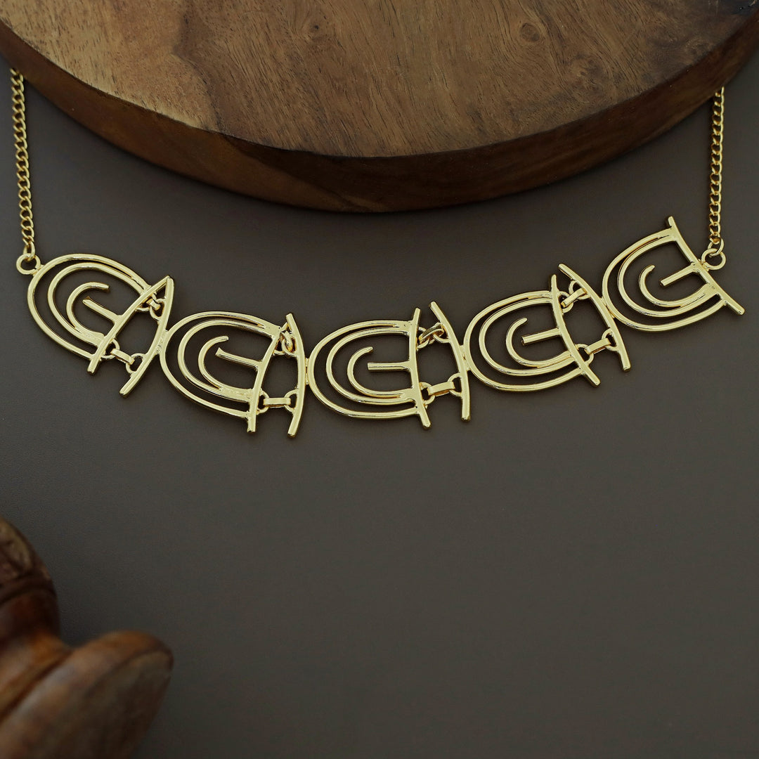 Giyanna Golden Arch Choker