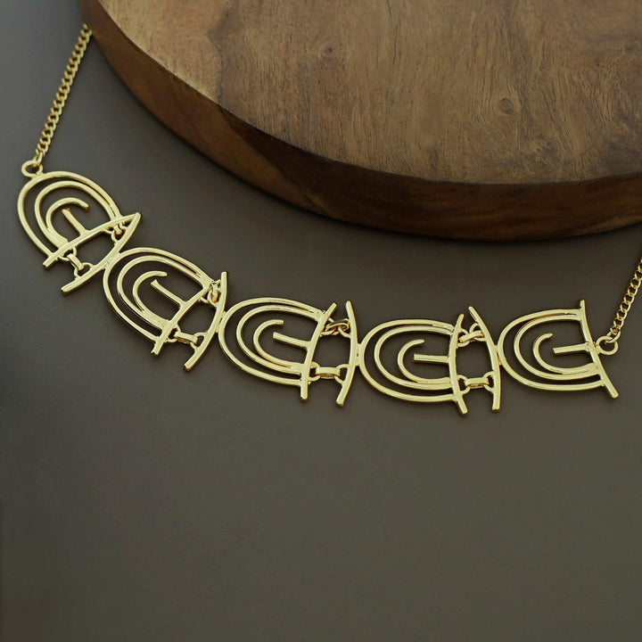 Giyanna Golden Arch Choker