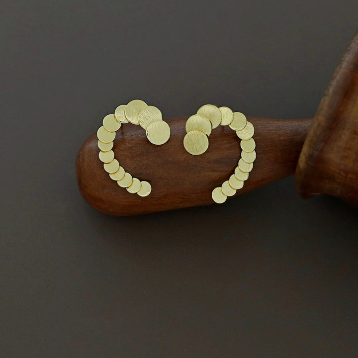 Fulki Overlapping Golden Mini Circle Earring