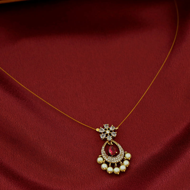 Pooja Flower Pearl String Neckpiece