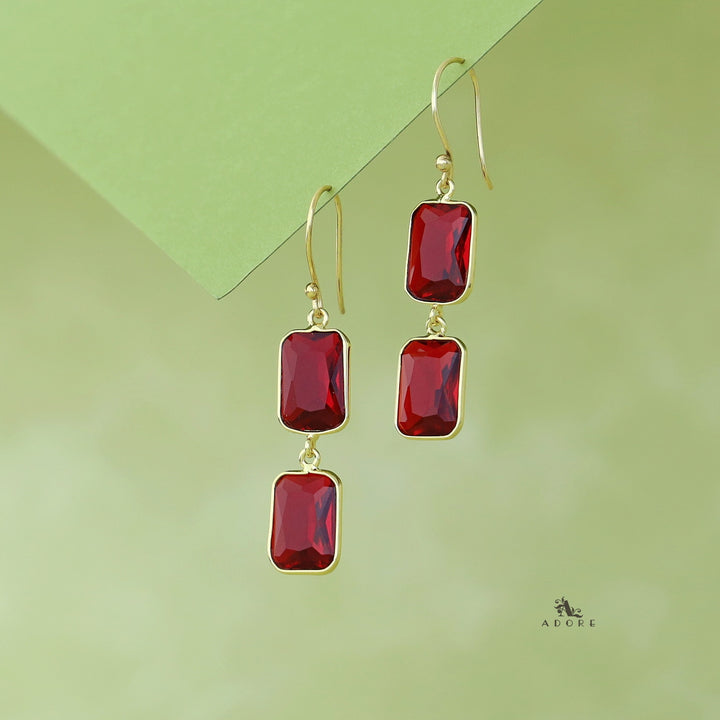 Zalak Dual Glossy Stone Drop