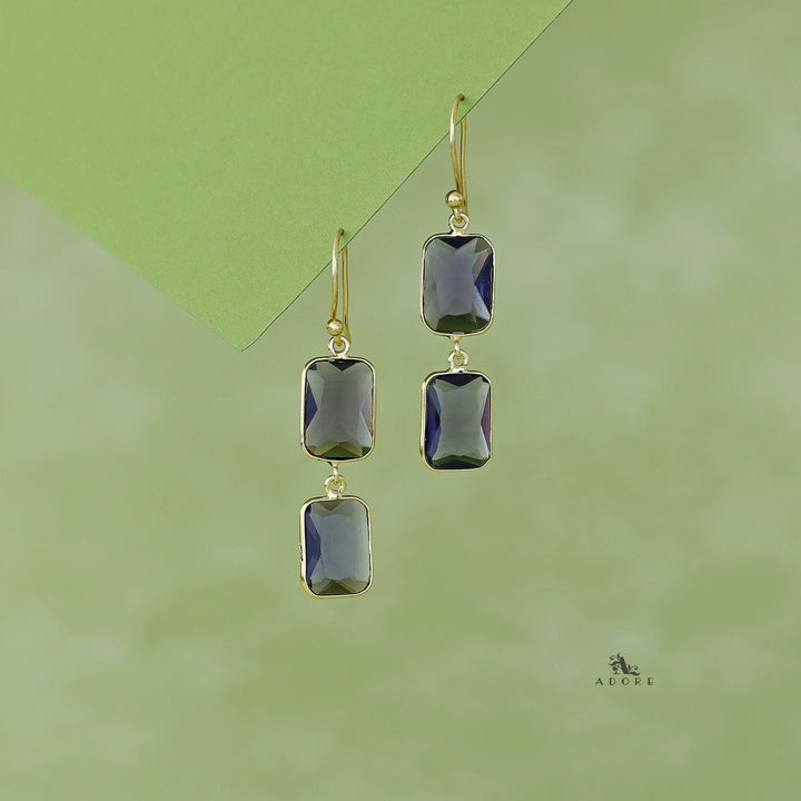 Zalak Dual Glossy Stone Drop
