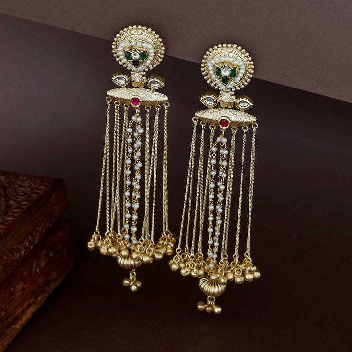Ojasvi Hanging Ghungroo Kashmiri Earring