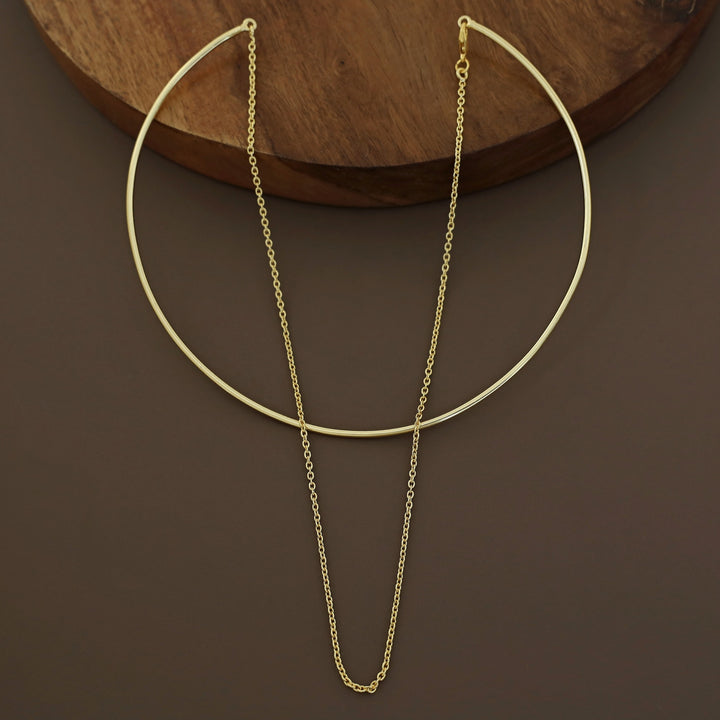 Emery Golden Chain Neck Cuff
