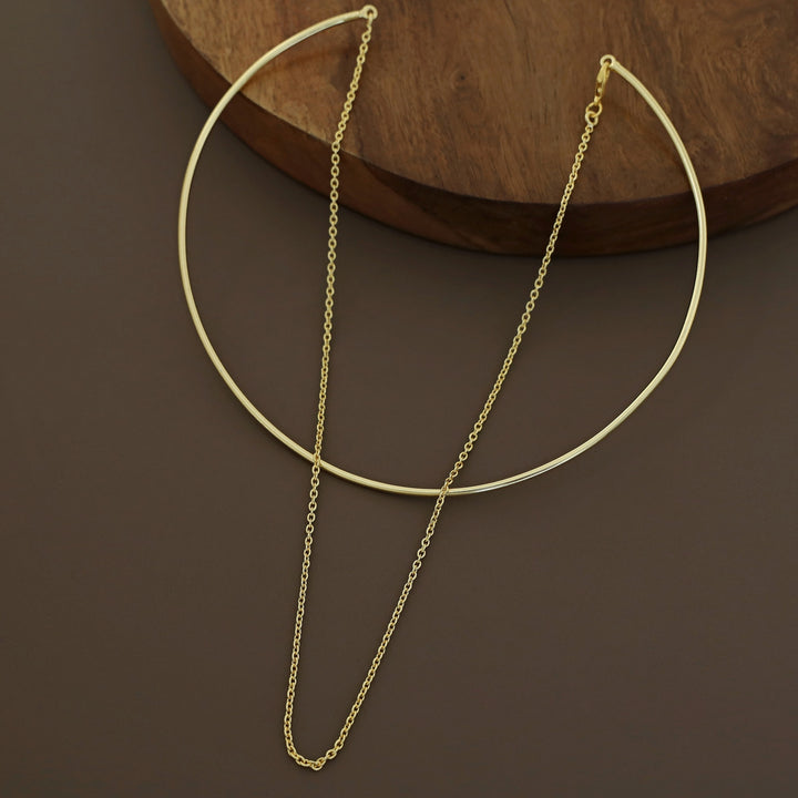Emery Golden Chain Neck Cuff