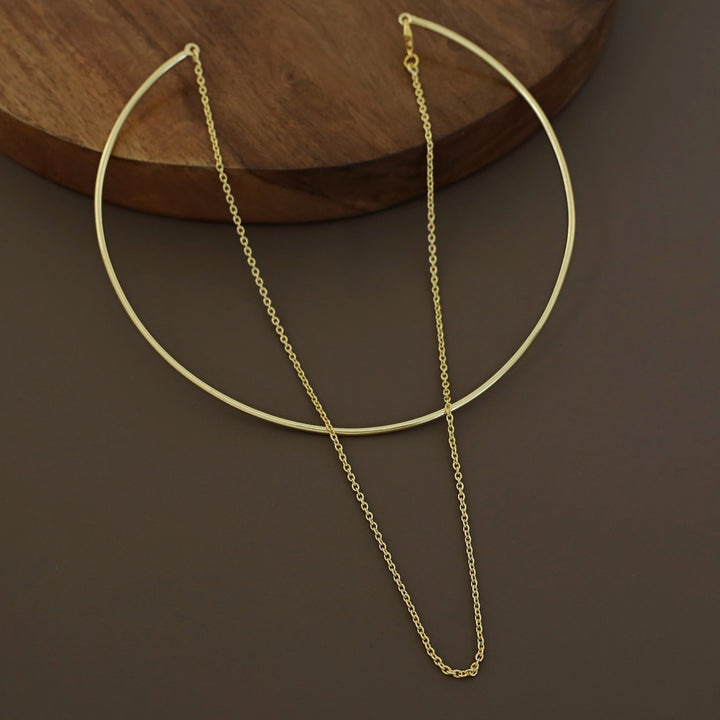 Emery Golden Chain Neck Cuff