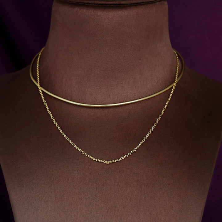 Emery Golden Chain Neck Cuff