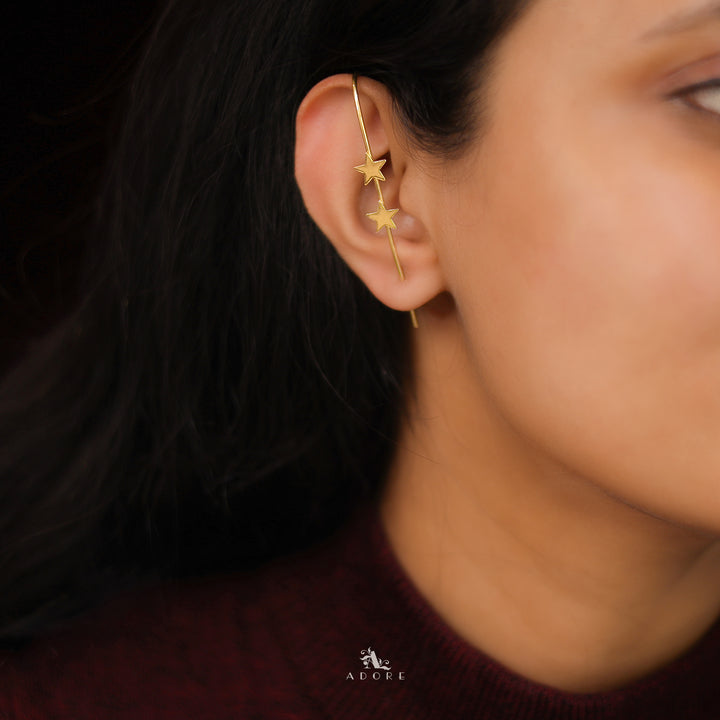Liya Golden Ear-Cuff (Single piece)