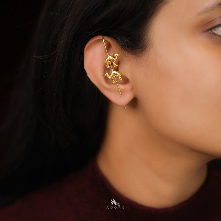 Liya Golden Ear-Cuff (Single piece)