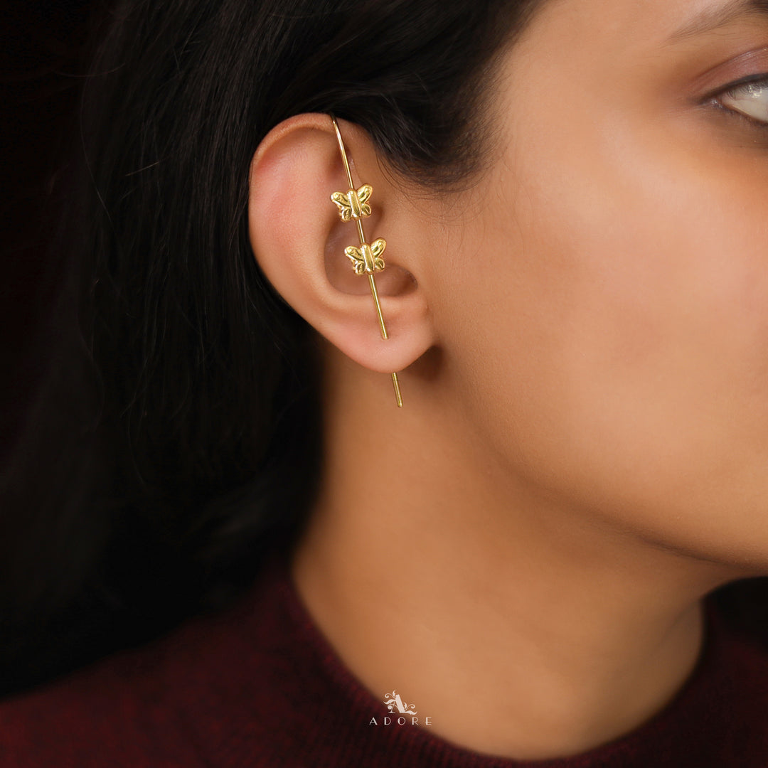 Liya Golden Ear-Cuff (Single piece)