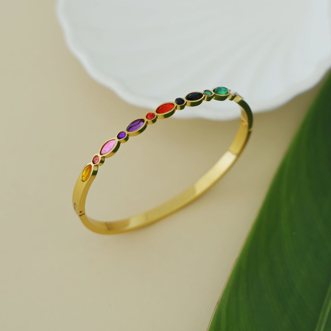 Seraphine Openable Multicolour Bangle