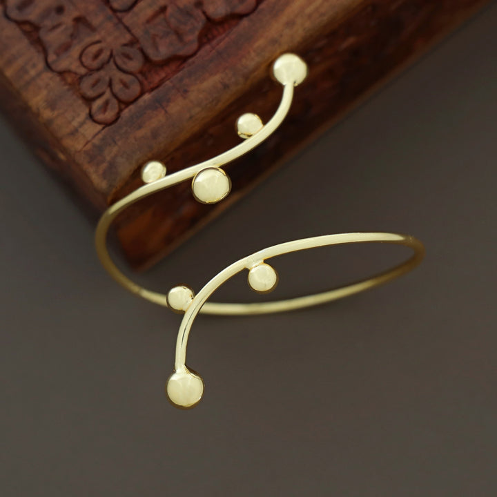 Sanwitha Golden Half Ball Bangle