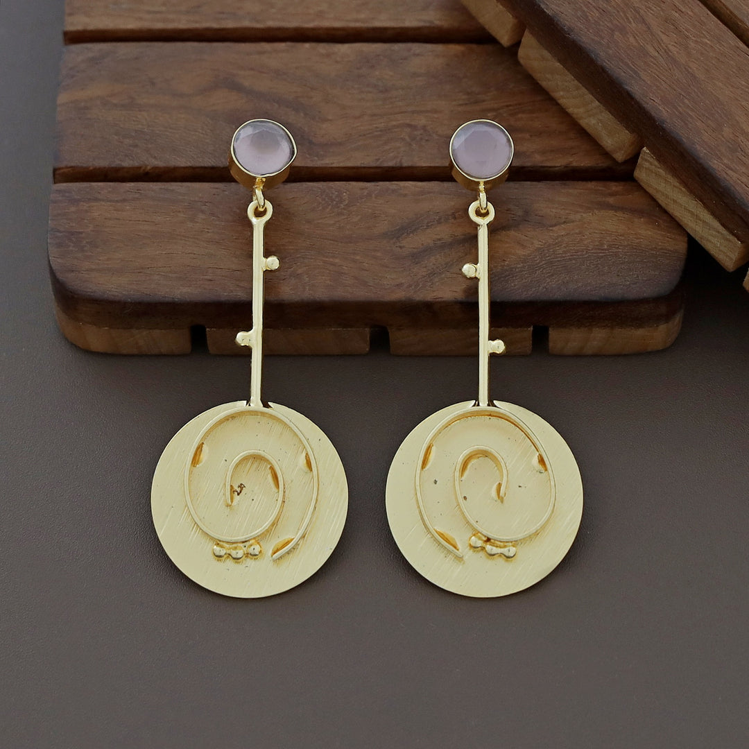 Glossy Pendulum Loop Earring