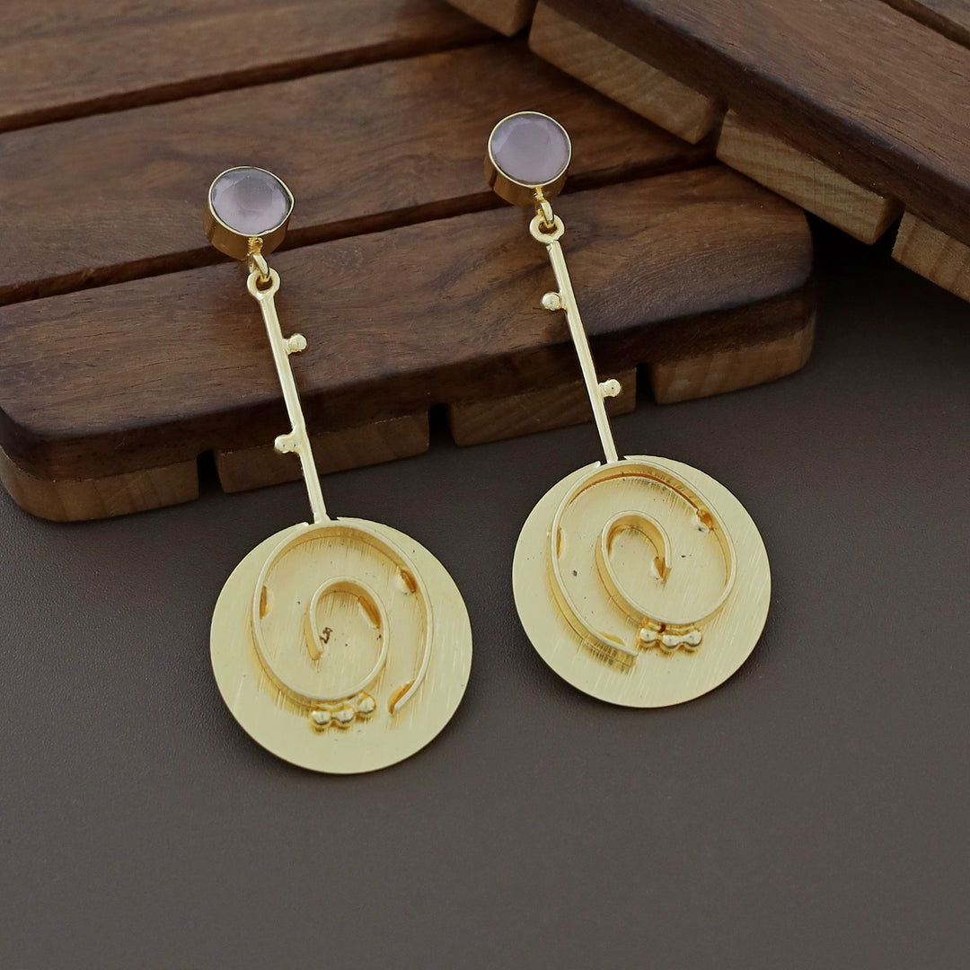 Glossy Pendulum Loop Earring