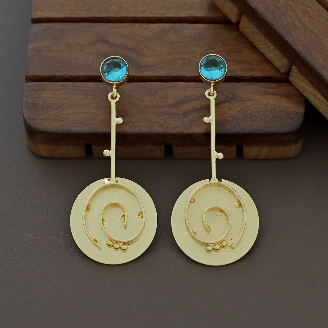 Glossy Pendulum Loop Earring