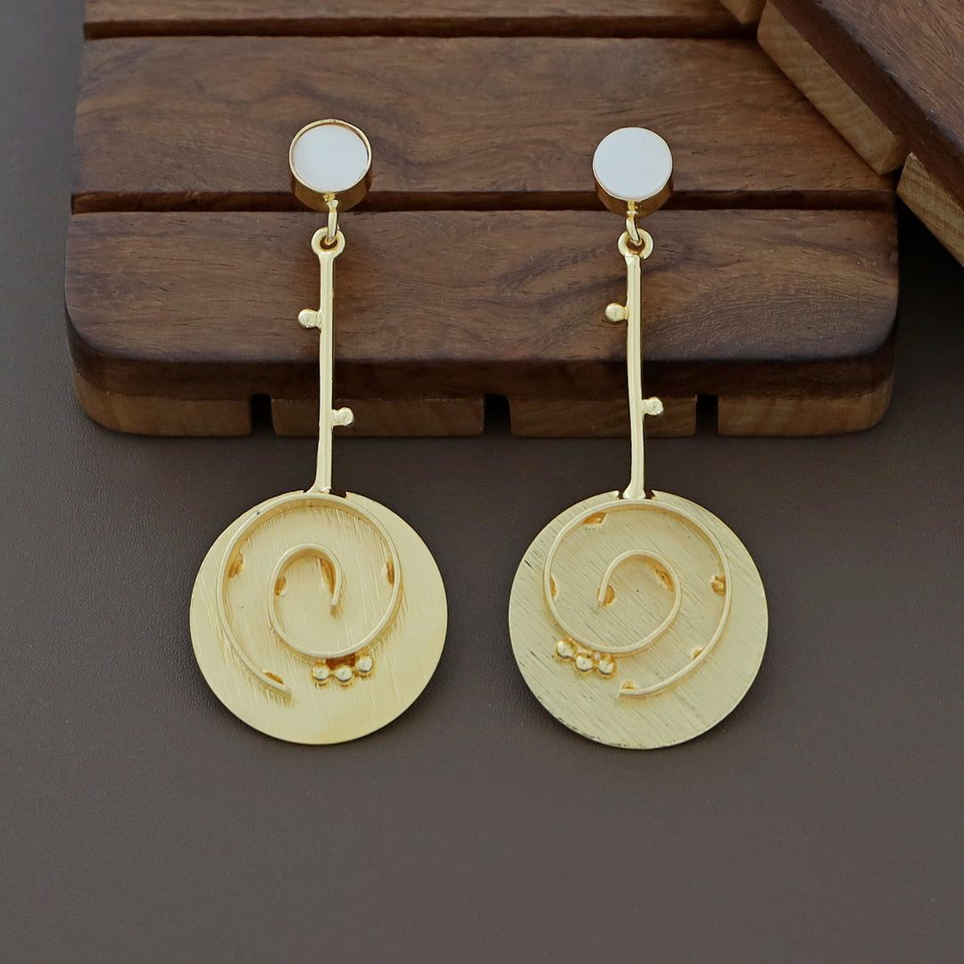 Glossy Pendulum Loop Earring