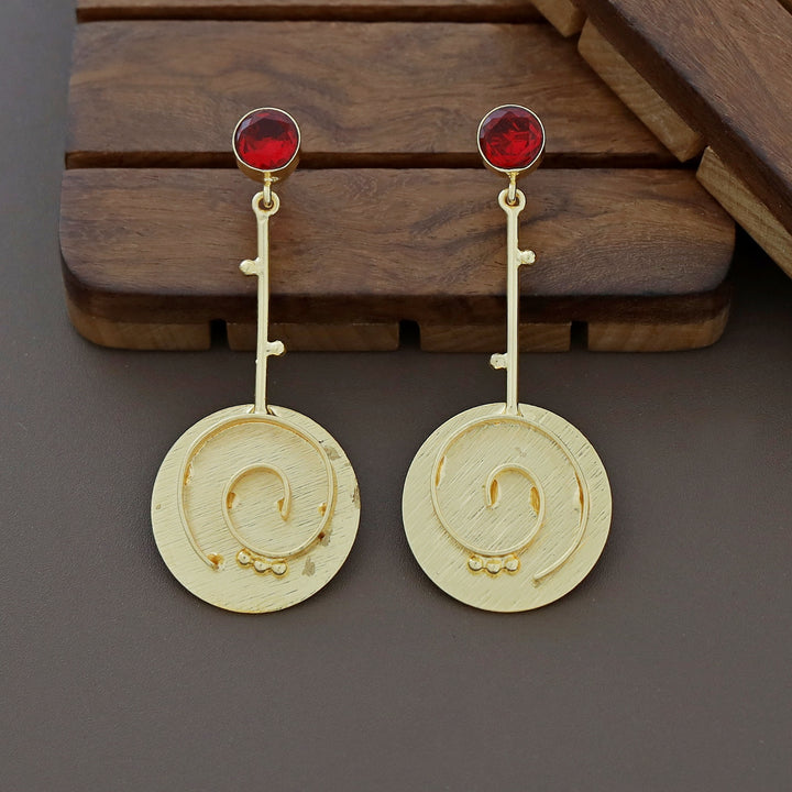 Glossy Pendulum Loop Earring
