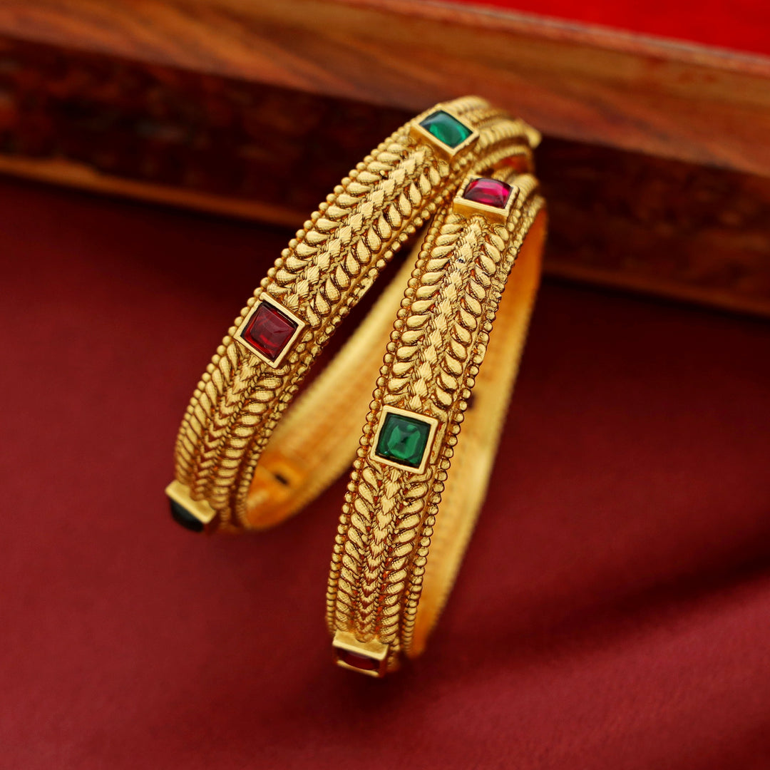 Aswina Kemp Stone Bangle (Set Of 2)