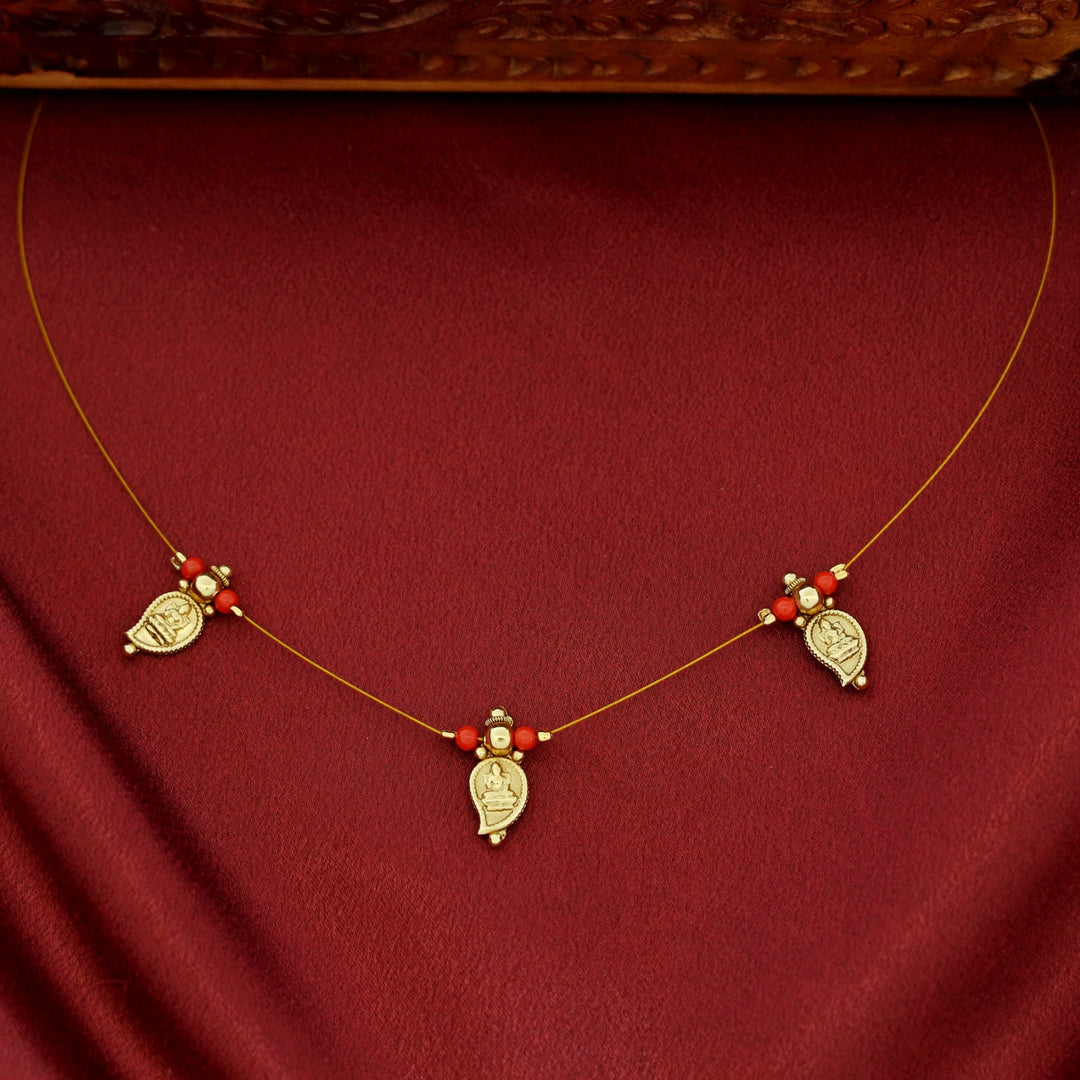 Chandni Devi Mango 3 Kashi String Neckpiece