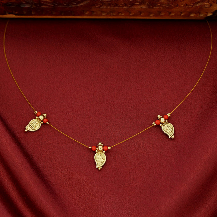 Chandni Devi Mango 3 Kashi String Neckpiece