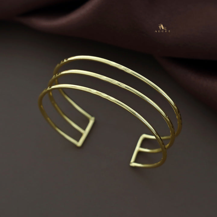 Merin Golden Simple Layered Bangle