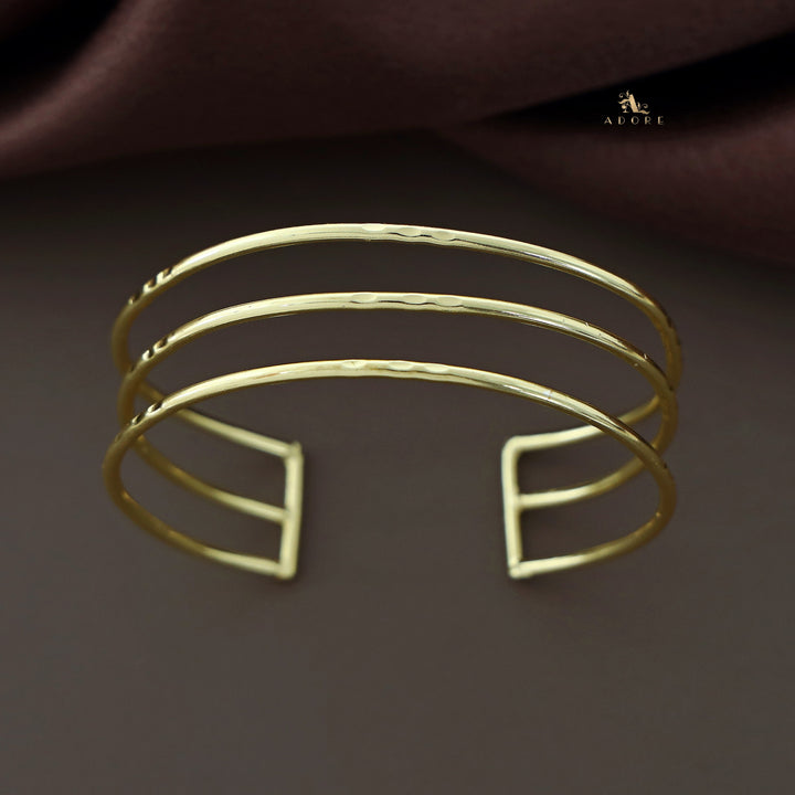 Merin Golden Simple Layered Bangle