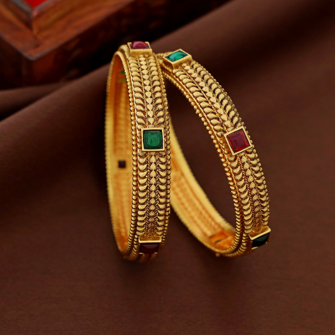 Aswina Kemp Stone Bangle (Set Of 2)