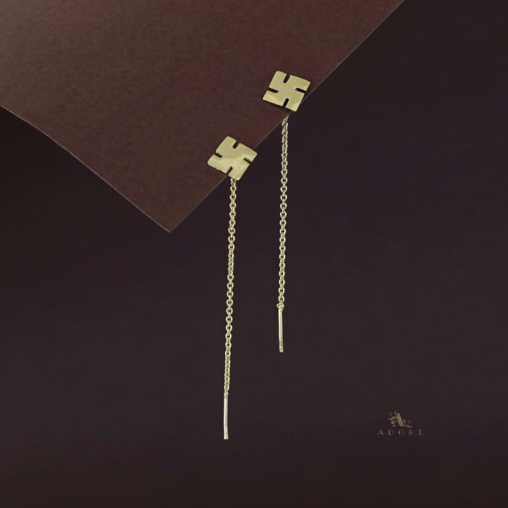 Ameya Multi Shape Needle and Thread Earring
