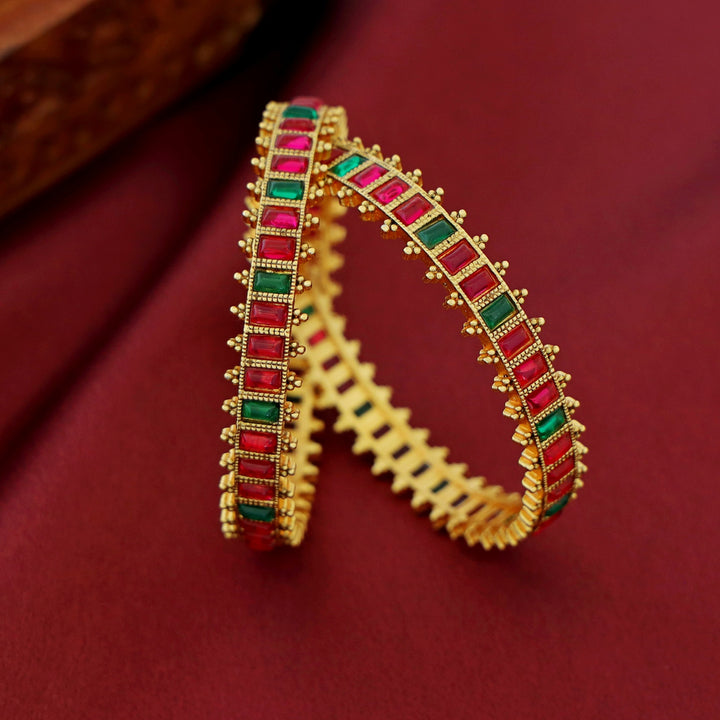 Anoushka Kemp Stone Bangle (Set Of 2)