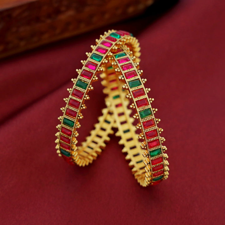 Anoushka Kemp Stone Bangle (Set Of 2)