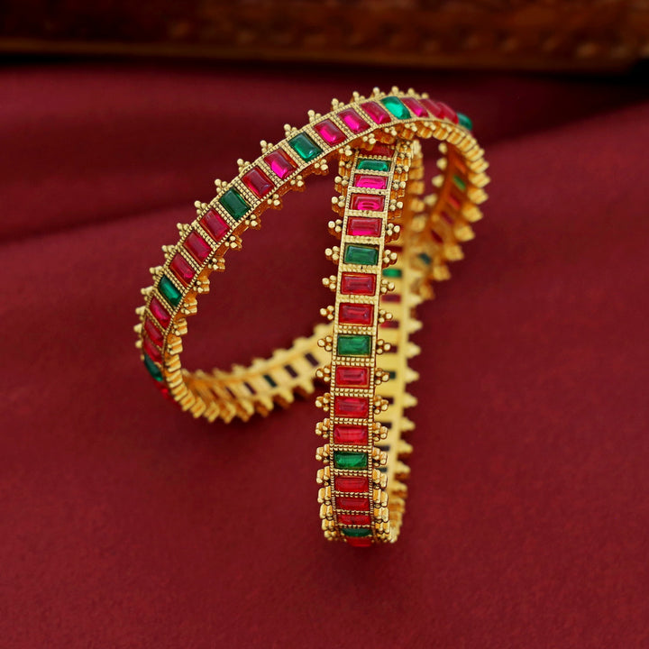 Anoushka Kemp Stone Bangle (Set Of 2)