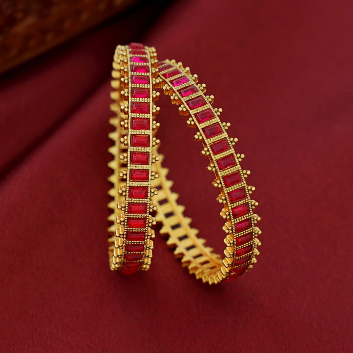 Anoushka Kemp Stone Bangle (Set Of 2)