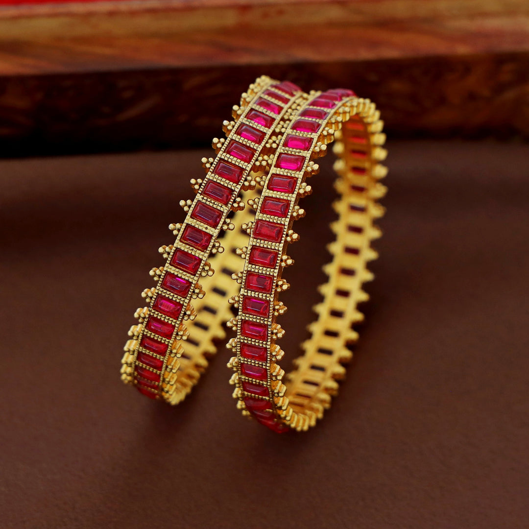 Anoushka Kemp Stone Bangle (Set Of 2)