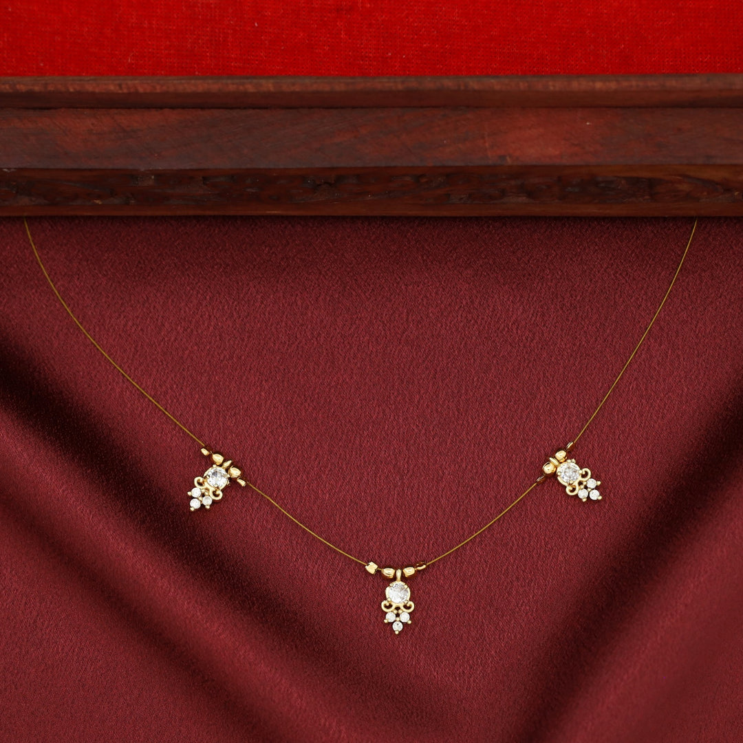 Anala Glossy Stone String Neckpiece