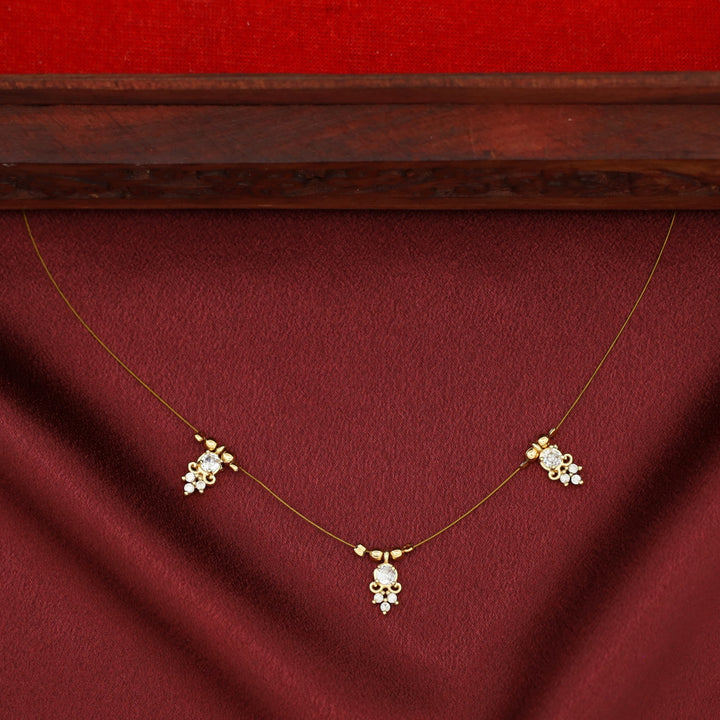 Anala Glossy Stone String Neckpiece